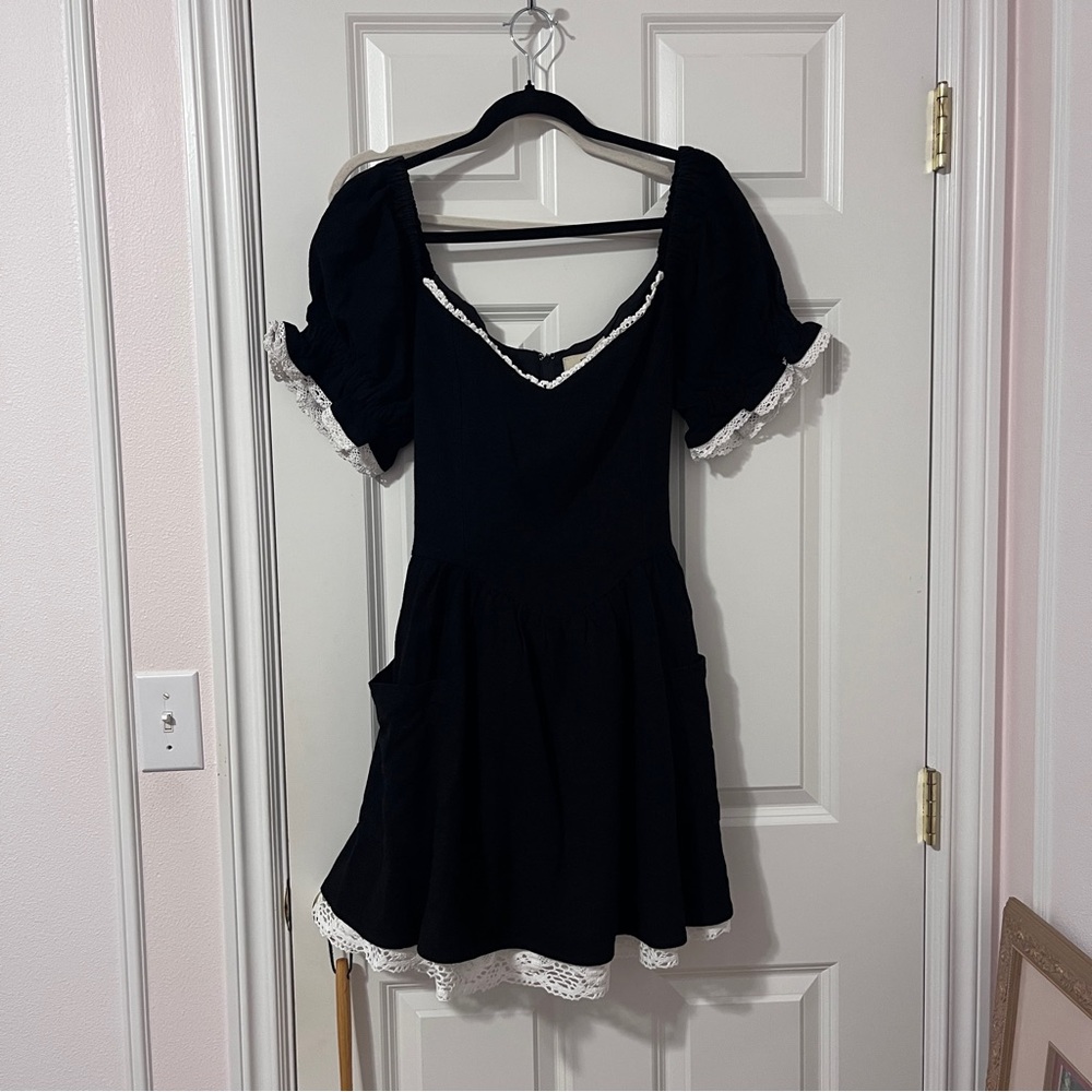 Mini black dress